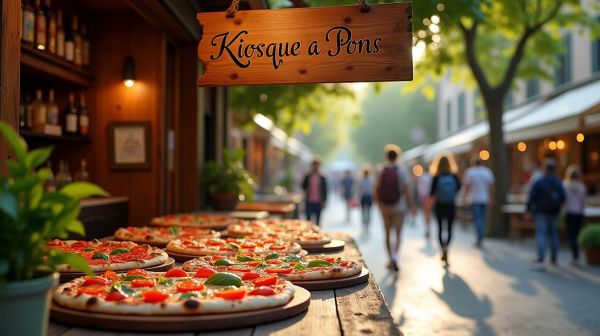 Dégustez des pizzas artisanales au kiosque à pons